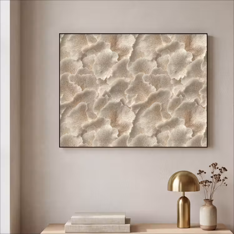 Art Frame - Waaierstructuren - Beige - Vezeltextuur — 5