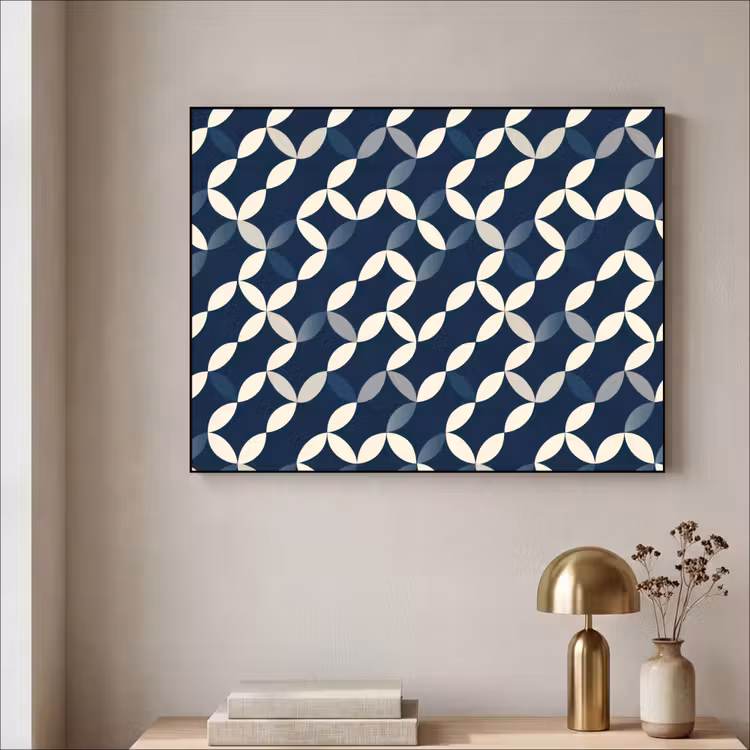 Art Frame - Abstract - Patroon - Blauw — 5