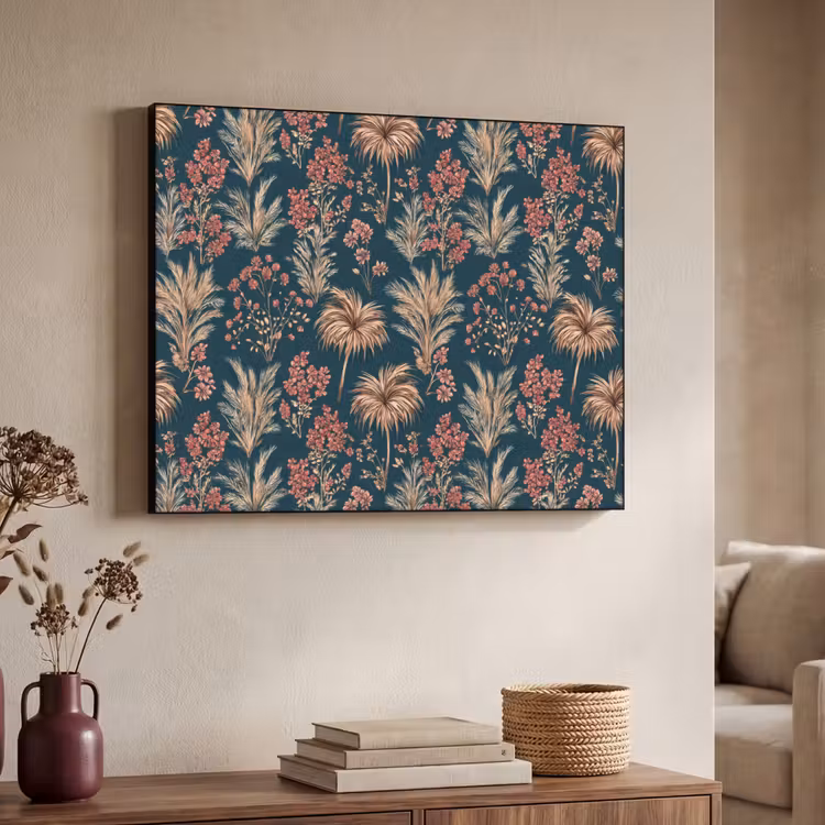 Art Frame - Botanisch - Patroon - Blauw — 7
