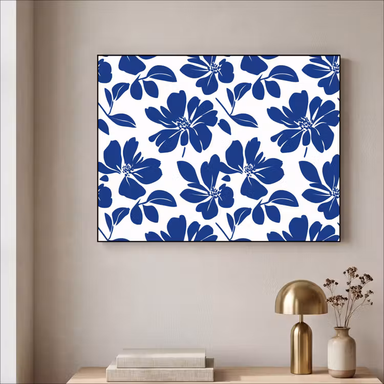 Art Frame - Floraal - Modern - Blauw — 5