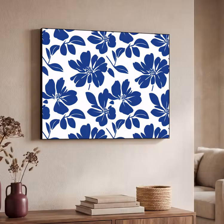 Art Frame - Floraal - Modern - Blauw — 7