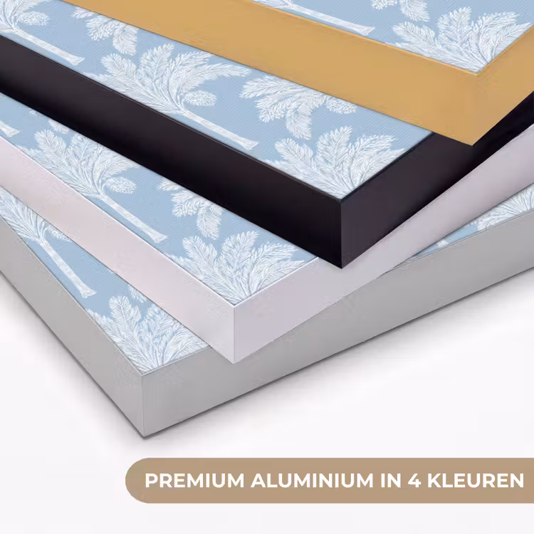 Art Frame - Palmboom - Modern - Blauw — 2