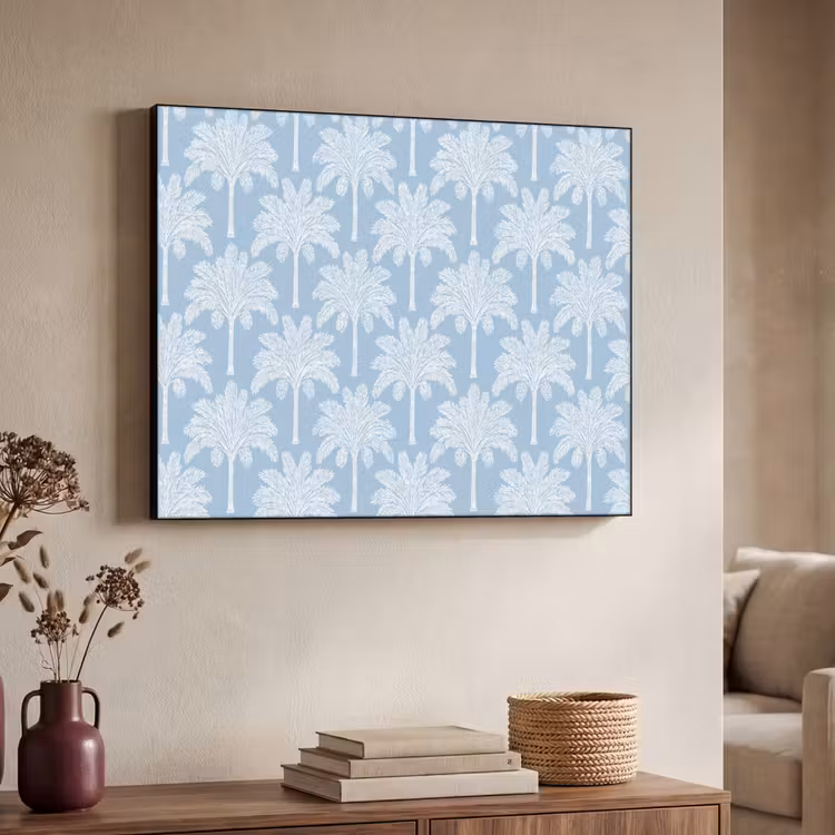 Art Frame - Palmboom - Modern - Blauw — 7