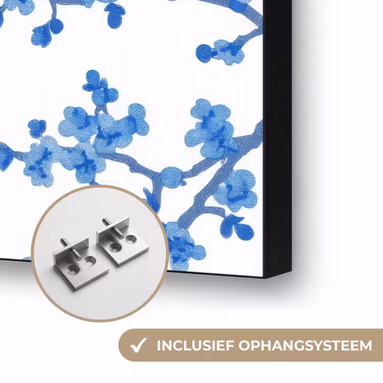 Art Frame - Vlinder - Bloemen - Blauw — 6