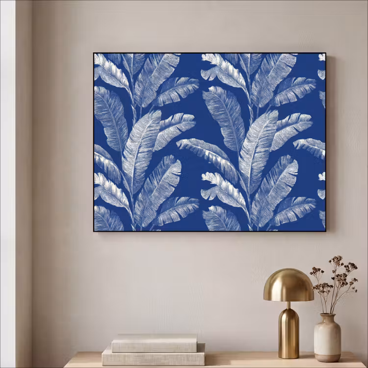 Art Frame - Blad - Palm - Blauw — 5