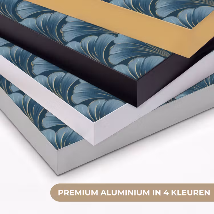 Art Frame - Patroon - Ginkgoblad - Blauw — 2