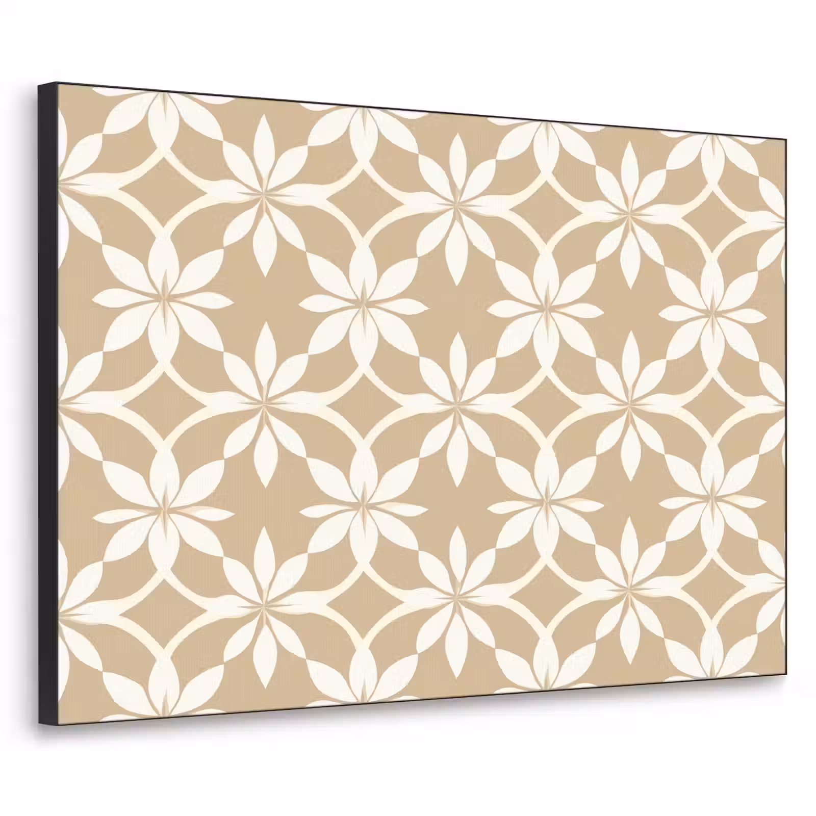 Art Frame - Bloemen - Patroon - Beige — 1