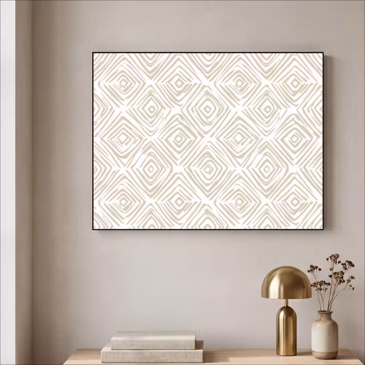 Art Frame - Abstract - Ruit - Beige — 5