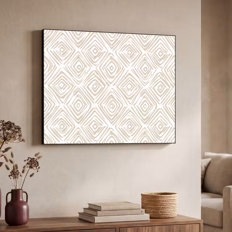 Art Frame - Abstract - Ruit - Beige — 7