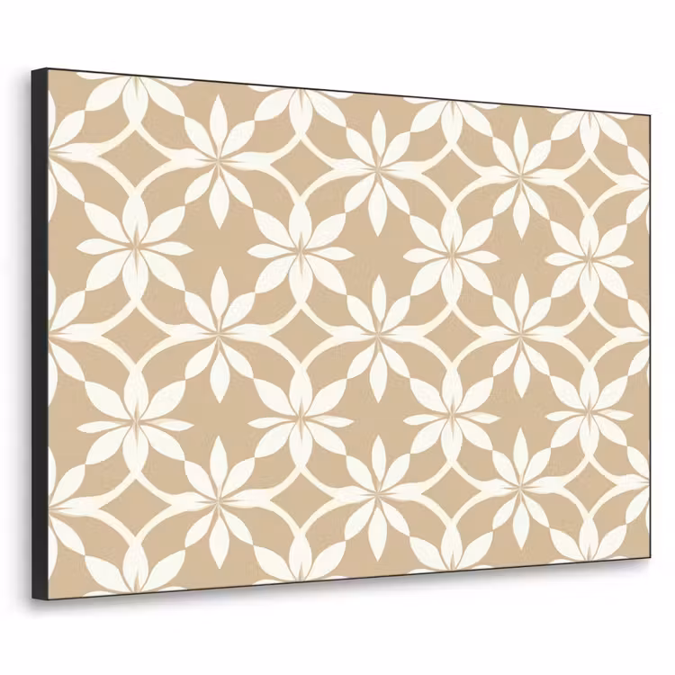 Art Frame - Bloemen - Patroon - Beige — 1