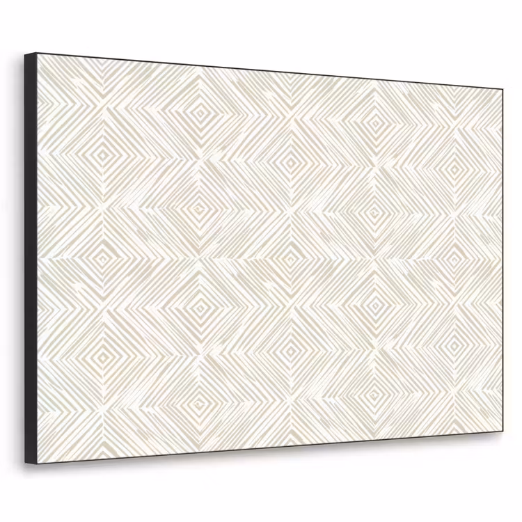 Art Frame - Abstract - Ruiten - Beige — 1