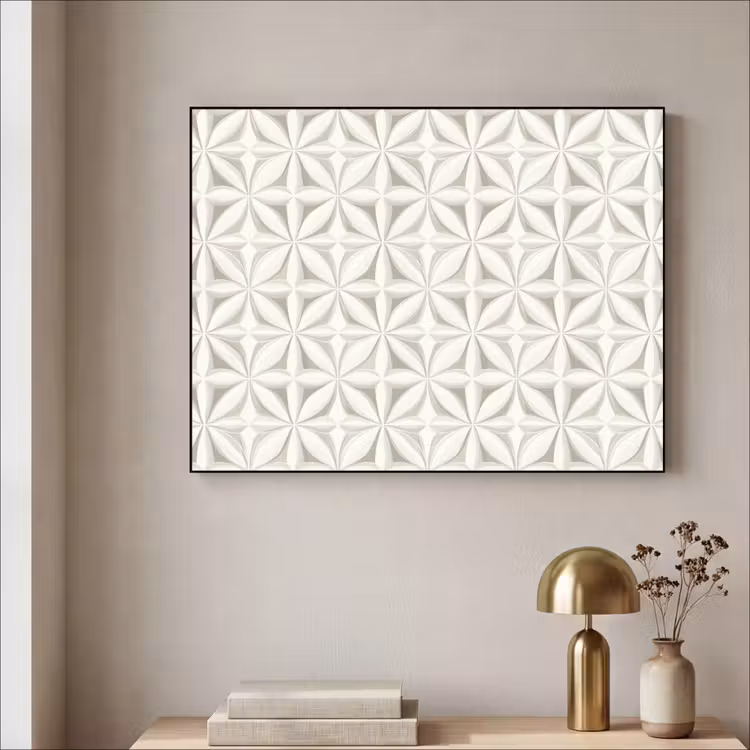Art Frame - Abstract - Structuur - Grijs - Wit — 5