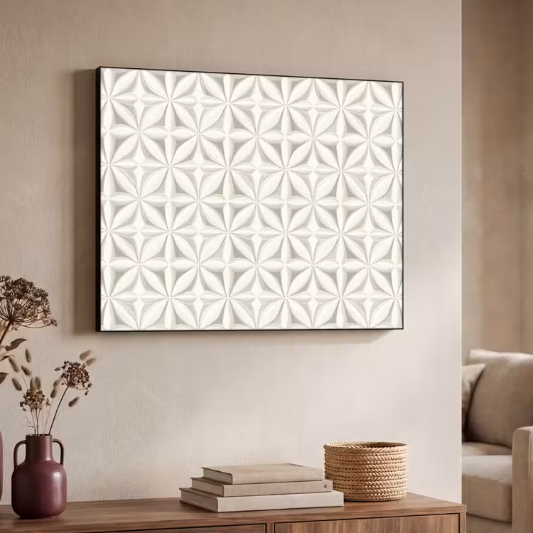 Art Frame - Abstract - Structuur - Grijs - Wit — 7