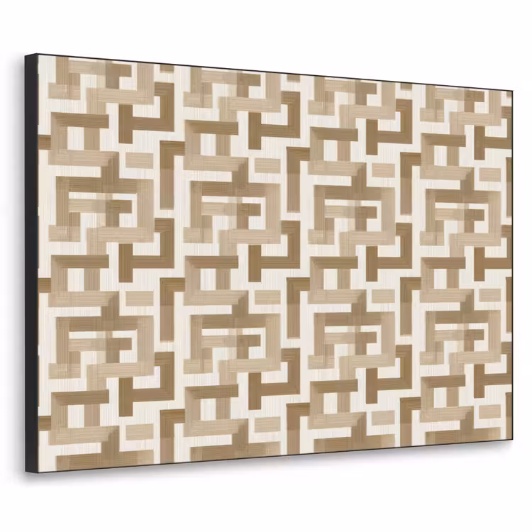 Art Frame - Geometrisch - Retro - Bruin — 1
