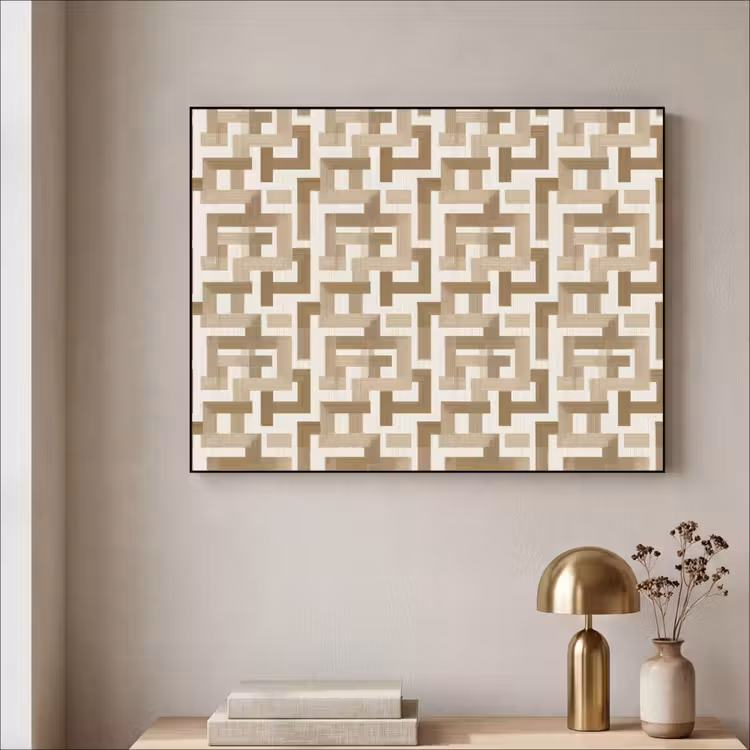 Art Frame - Geometrisch - Retro - Bruin — 5