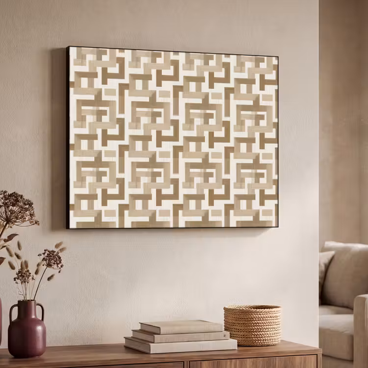Art Frame - Geometrisch - Retro - Bruin — 7