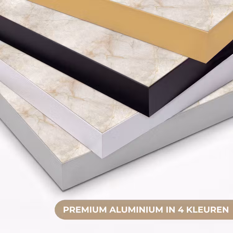 Art Frame - Lichtbeige - Goudbruine Nerven - Marmer — 2