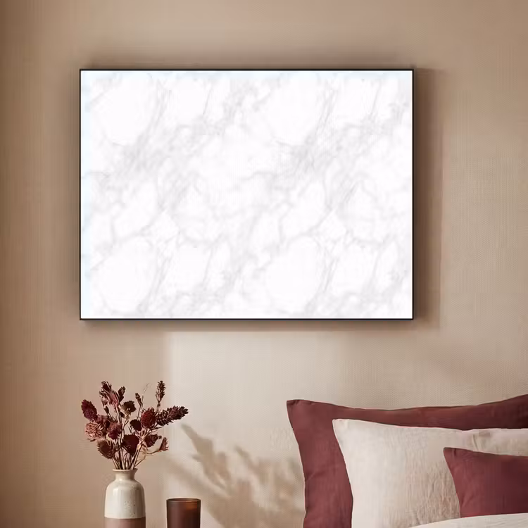 Art Frame - Minimalistisch - Wit - Grijze aders — 3