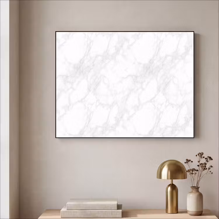 Art Frame - Minimalistisch - Wit - Grijze aders — 5