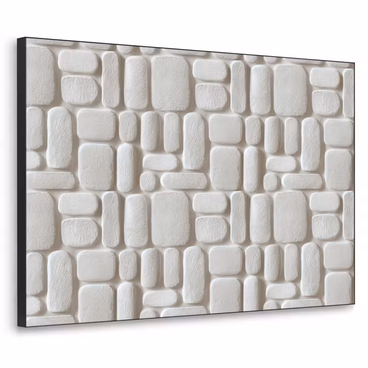 Art Frame - Reliëf - Structuur - Wit