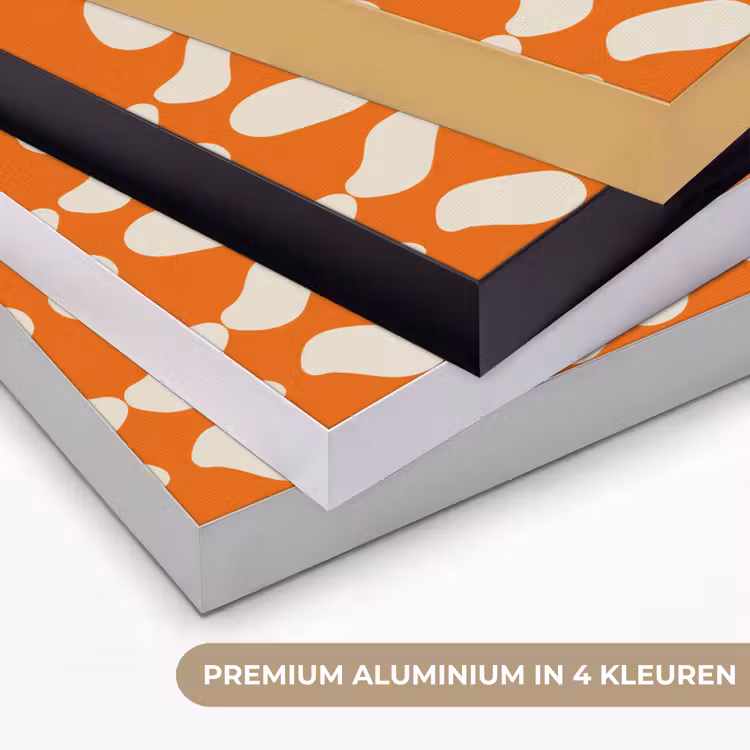 Art Frame - Oranje - Organische vormen - Wit — 2