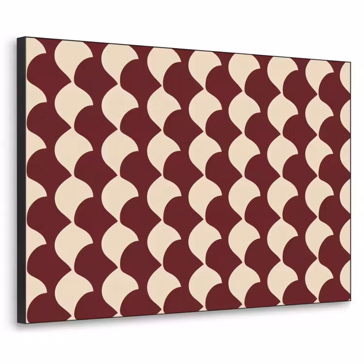 Art Frame - Rood - Tegelpatroon - Crème — 1