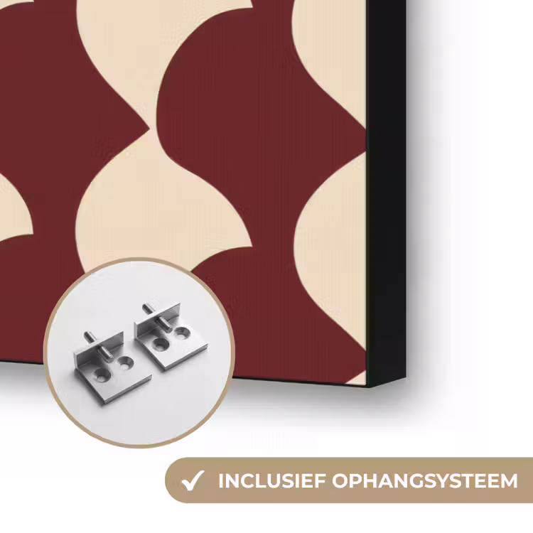 Art Frame - Rood - Tegelpatroon - Crème — 6