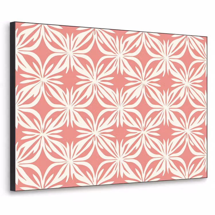 Art Frame - Roze - Bloemenmotief - Wit - Modern — 1