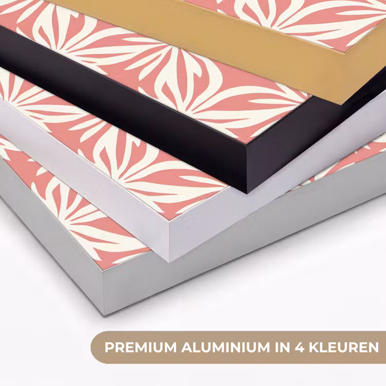 Art Frame - Roze - Bloemenmotief - Wit - Modern — 2