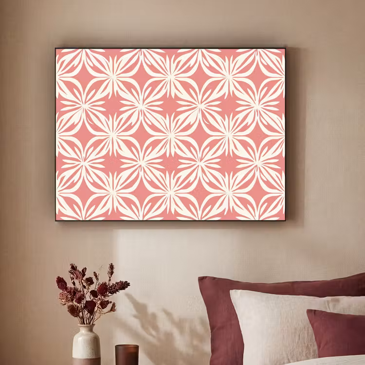 Art Frame - Roze - Bloemenmotief - Wit - Modern — 3