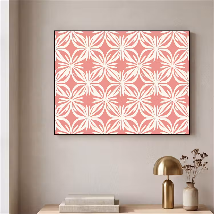 Art Frame - Roze - Bloemenmotief - Wit - Modern — 5