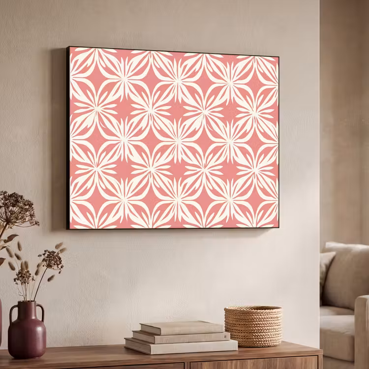 Art Frame - Roze - Bloemenmotief - Wit - Modern — 7