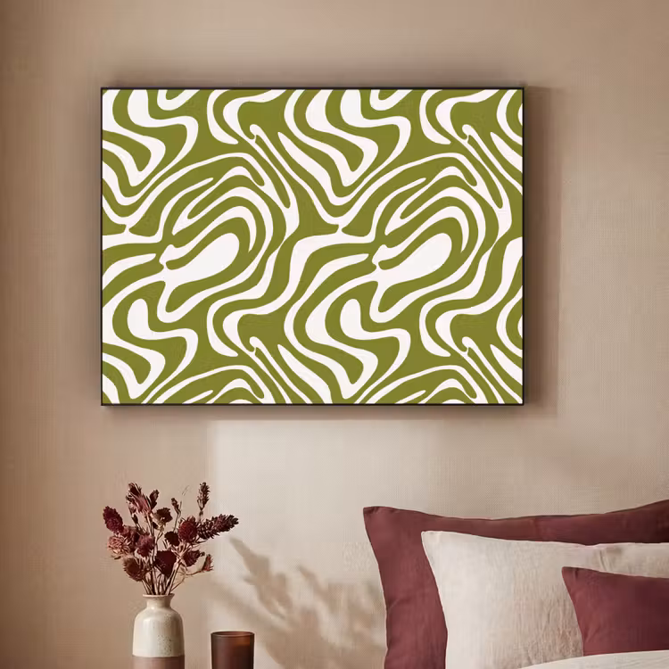 Art Frame - Lijnpatroon - Groen - Organisch — 3