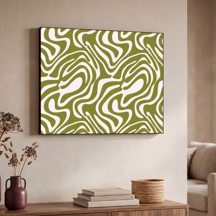 Art Frame - Lijnpatroon - Groen - Organisch — 7