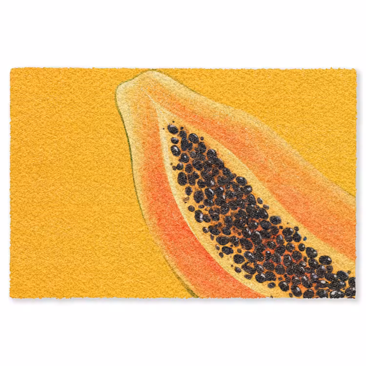 Vloerkleed - Papaja - Oranje - Topisch — 1