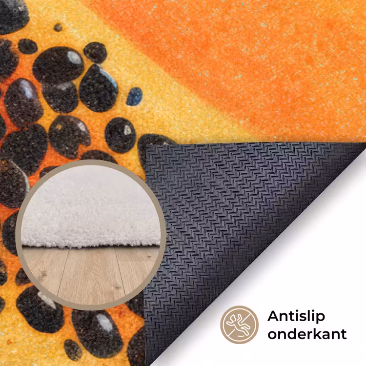 Vloerkleed - Papaja - Oranje - Topisch — 4