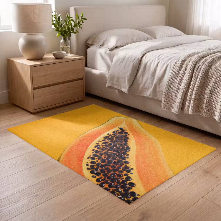 Vloerkleed - Papaja - Oranje - Topisch — 5