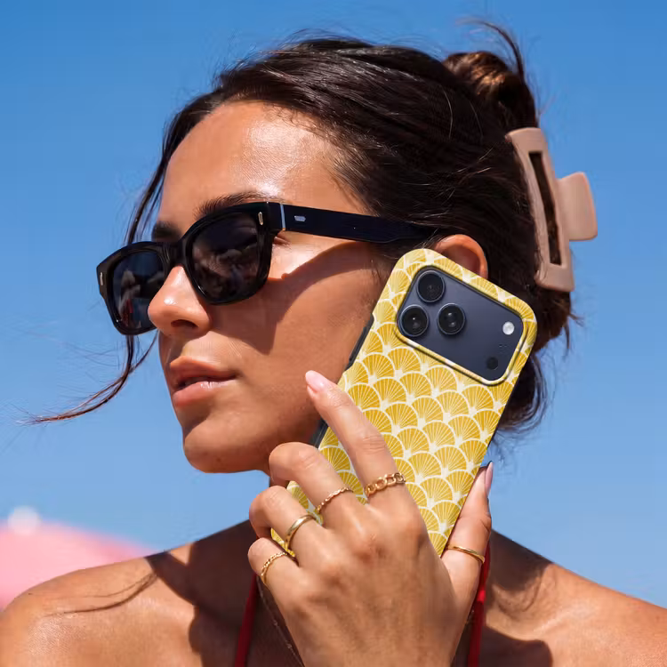 Telefoonhoesje Toughcase - Waaiers - Art Deco - Retro - Okergeel — 6