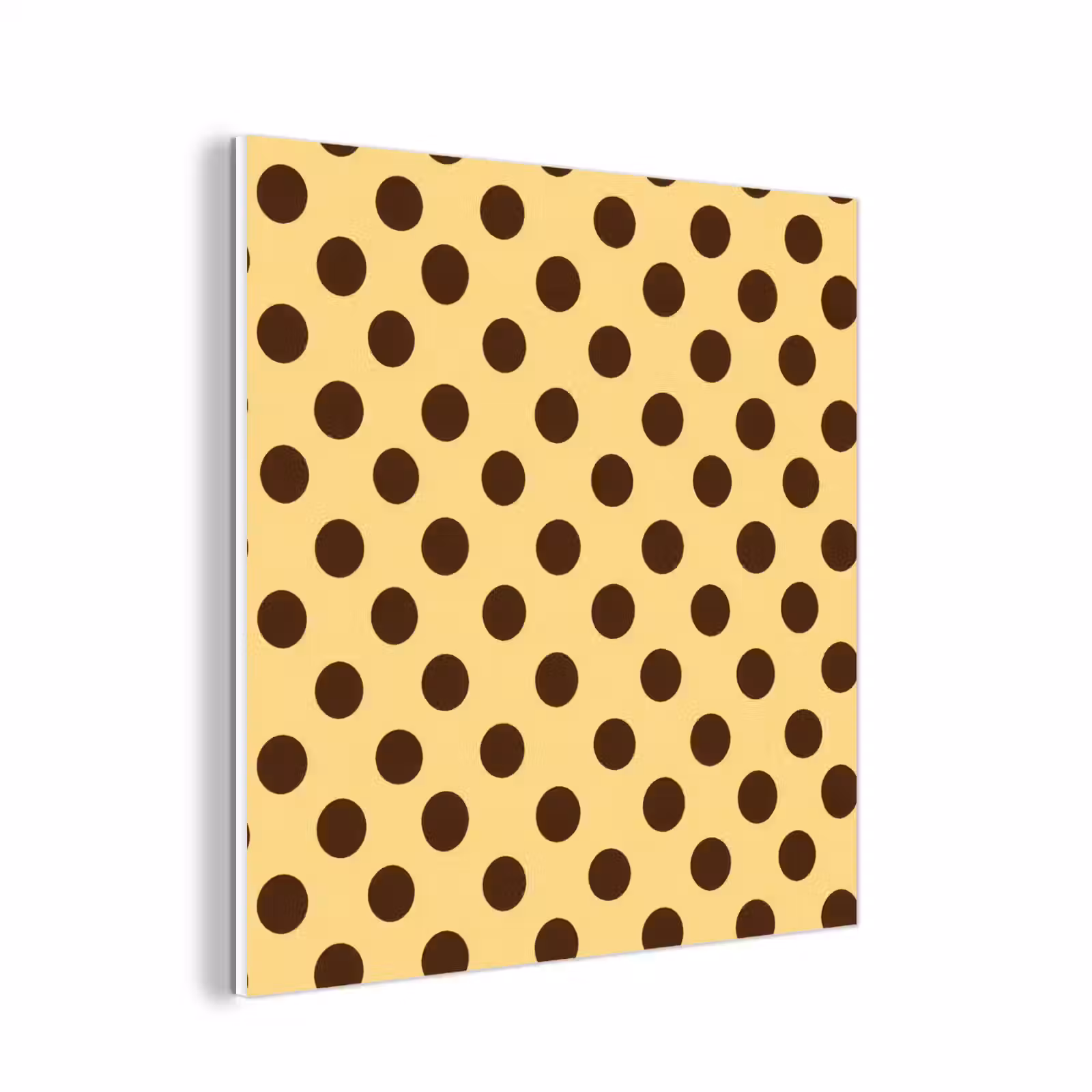 Forex - Polka Dot - Stippen - Retro - Geel - Bruin — 1