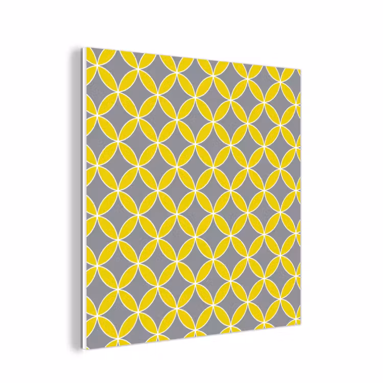 Forex - Geometrisch - Cirkels - Modern - Grijs - Geel — 1