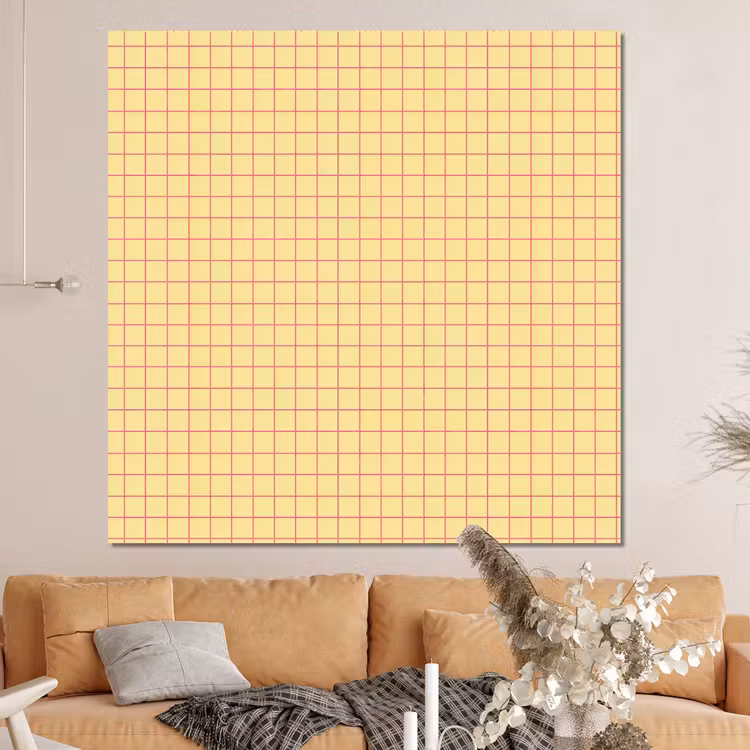 Forex - Ruitjes - Grid - Minimalistisch - Geel - Roze — 4