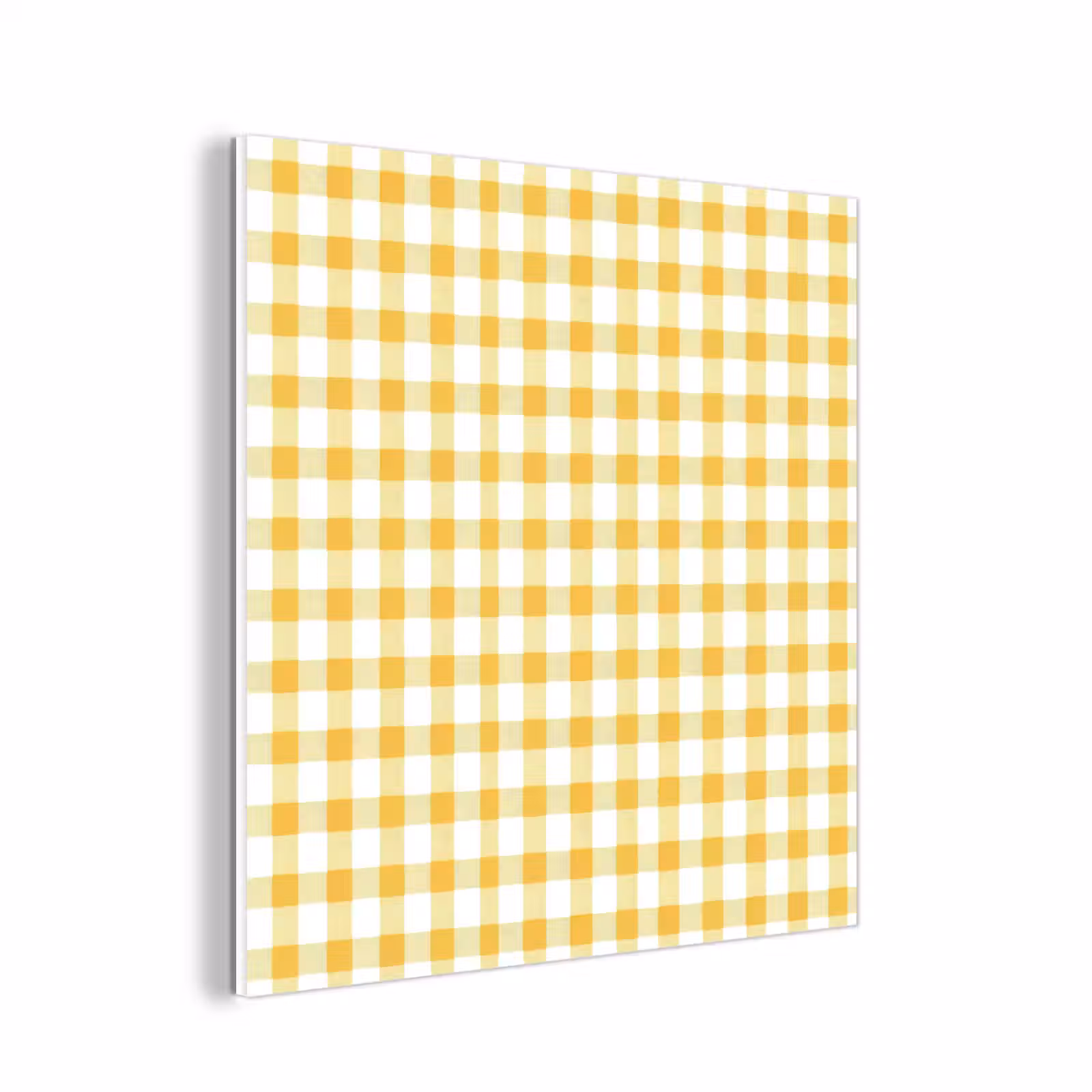 Forex - Ruit - Gingham - Klassiek - Geel en Wit — 1