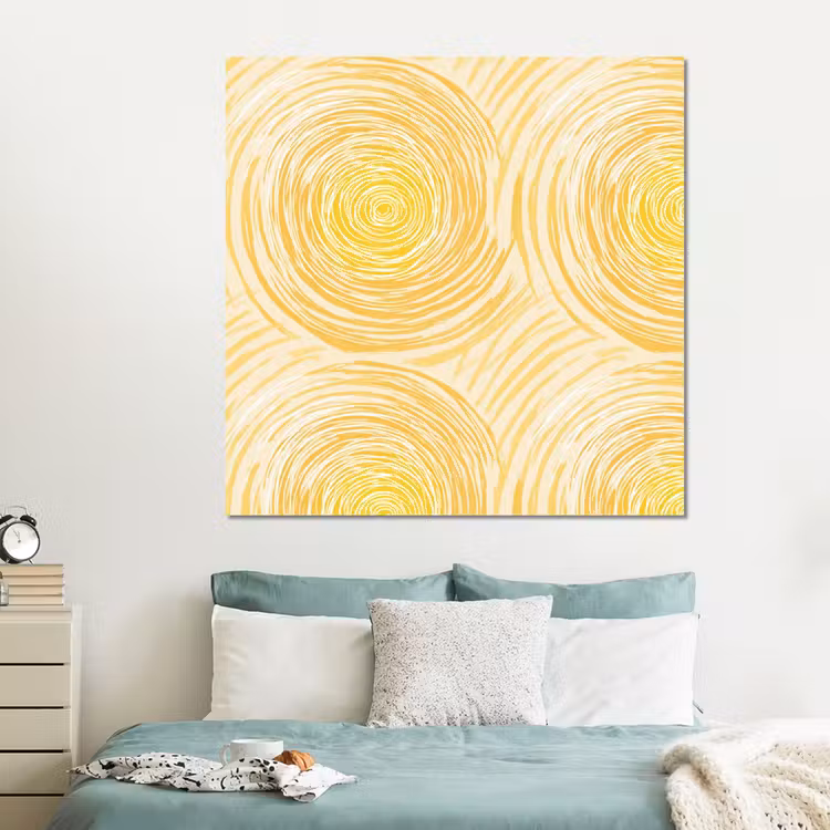 Forex - Cirkels - Abstract - Artistiek - Geel — 2