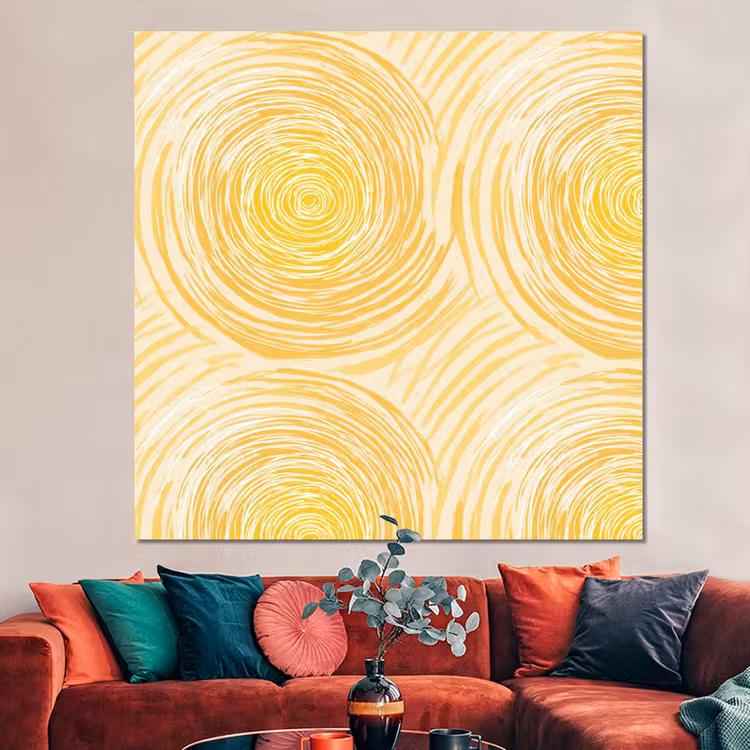 Forex - Cirkels - Abstract - Artistiek - Geel — 3