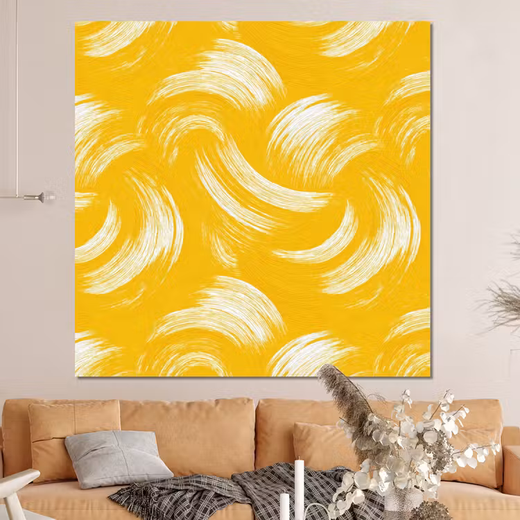 Forex - Verfstreken - Abstract - Dynamisch - Geel — 4