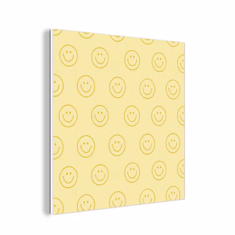 Forex - Smileys - Patroon - Retro - Zachtgeel — 1