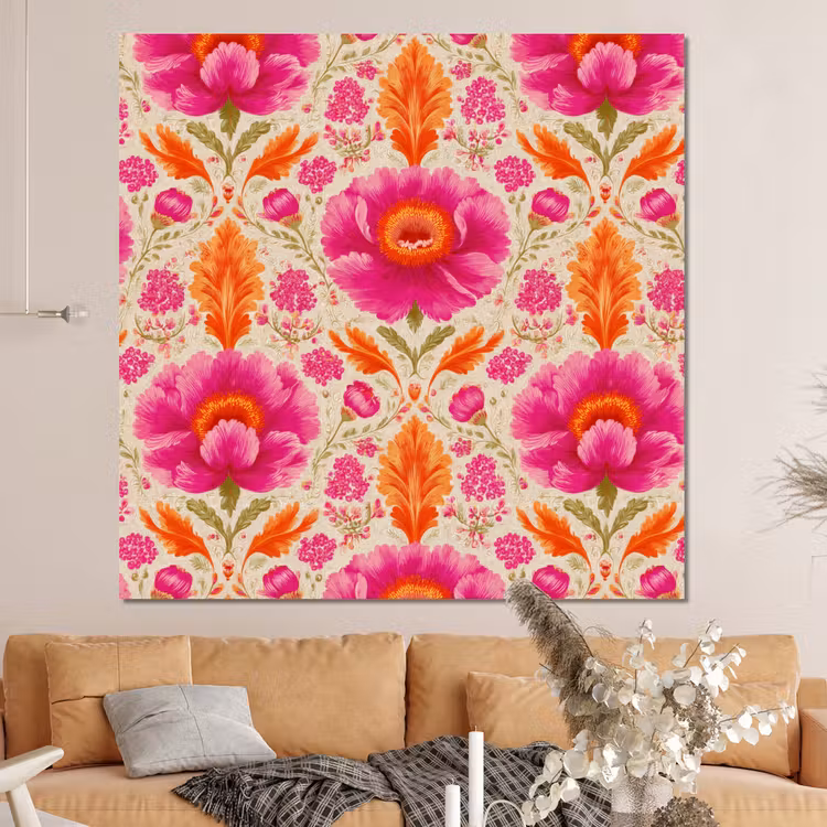 Forex - Bloemen - Barok - Roze - Oranje — 4