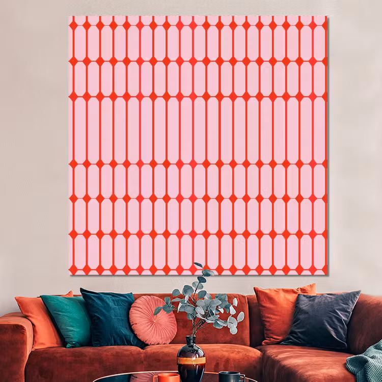 Forex - Geometrisch - Minimalistisch - Rood - Roze — 3
