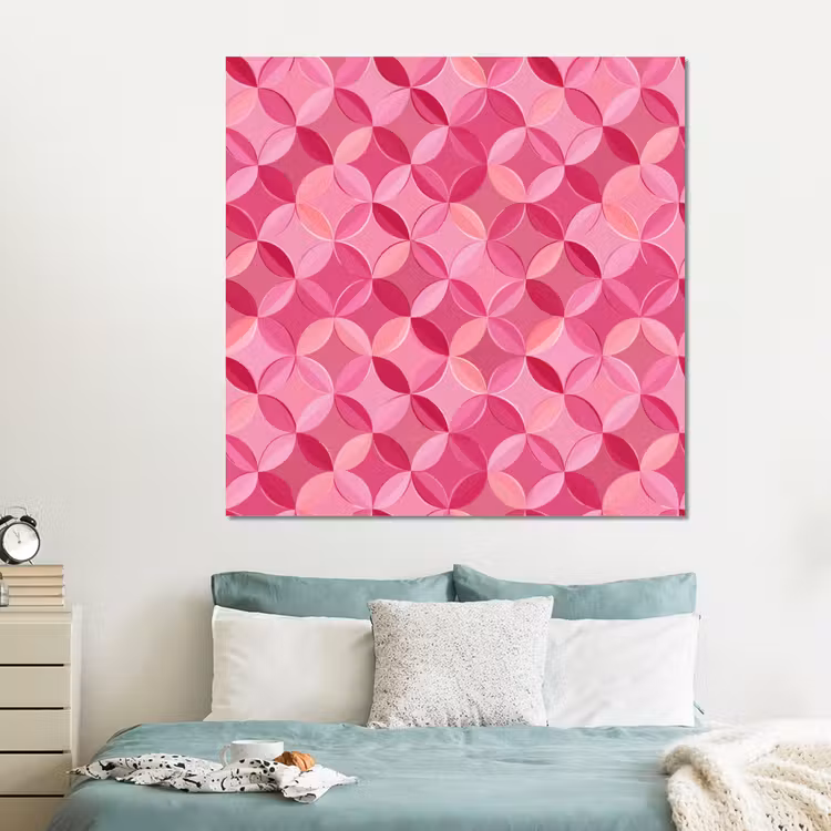Forex - Geometrisch - Mozaïek - Modern - Roze — 2