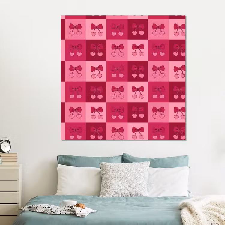 Forex - Kersen - Strikjes - Speels - Roze - Bordeaux — 2
